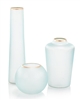 Whisper Blue Glass Vases