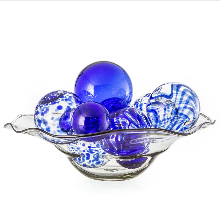 Decorative glass online orbs