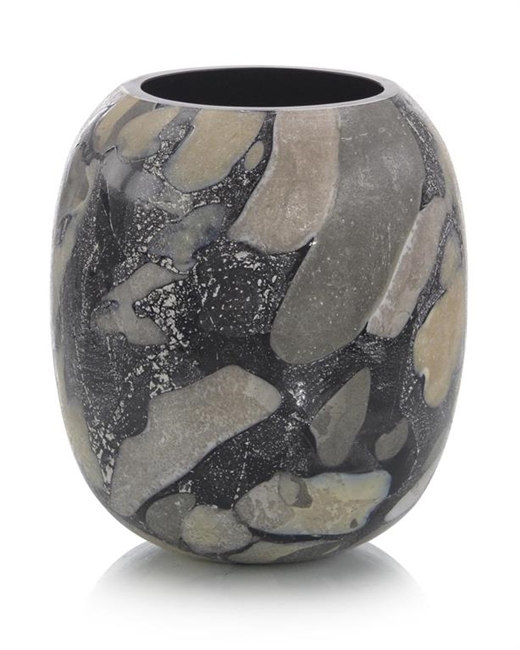 Dappled Black Vase