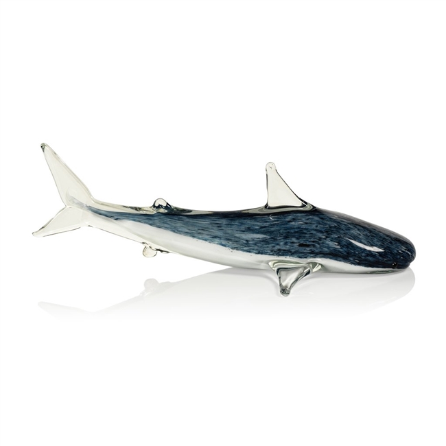 Large Decorative Glass Shark