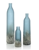 Matte Turquoise Glass Vase - Small