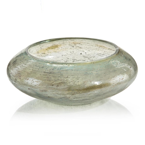 Green Luster Bowl Round
