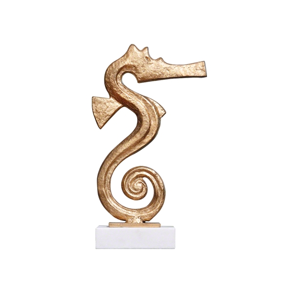 Gold Seahorse Sculpture Small
