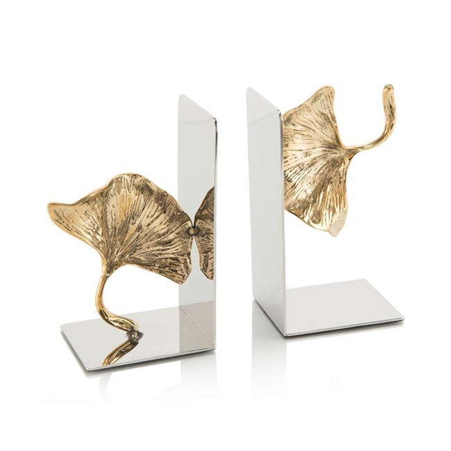 Ginkgo Leaf Bookends Pair