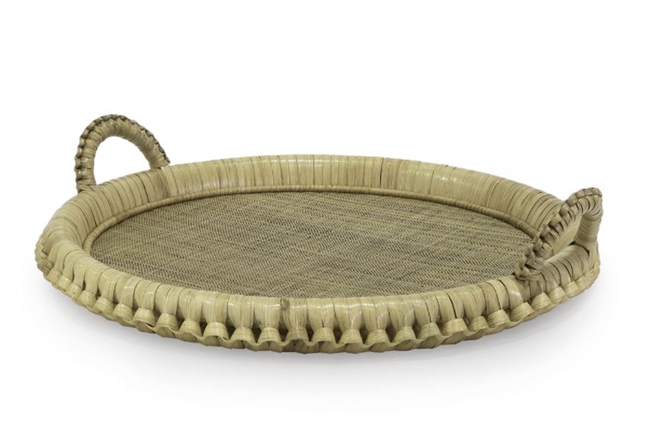 Kenis Braided Round Tray