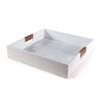 Logia Square Tray Large in White