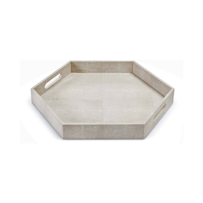 Shagreen Hex Tray