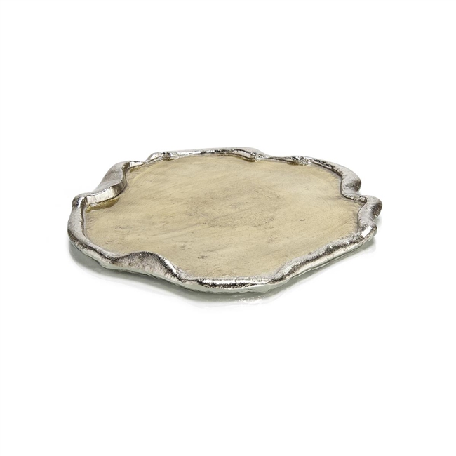 Brass and Nickel Organic Tray II