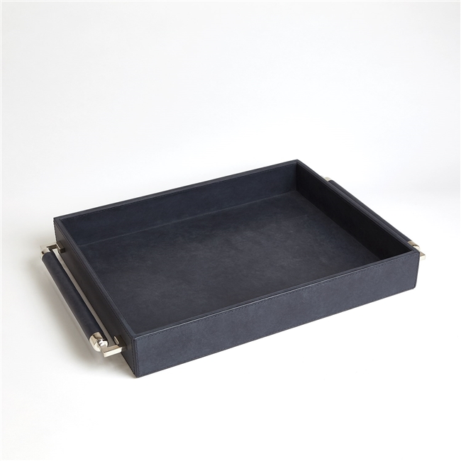 Double Handle Serving Tray - Blue Wash