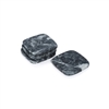 Nero Marquina Matte Marble Set of 4 Coasters