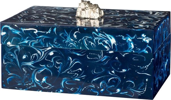 Faux Blue Agate Box