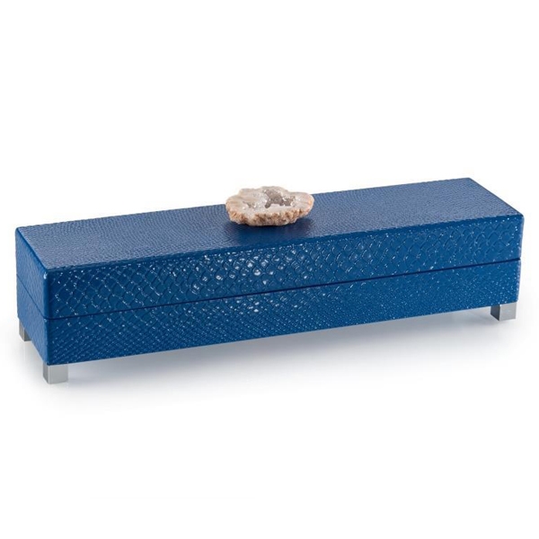 Indigo Box with Stone Topper