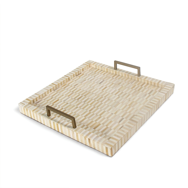 Nevis Multi-Tone and Brass Tray