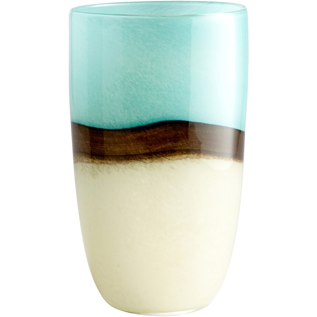 Medium Turquoise Earth Vase