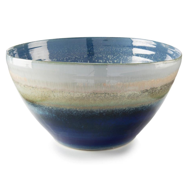 Reactive Blue Cream Bowl Tall