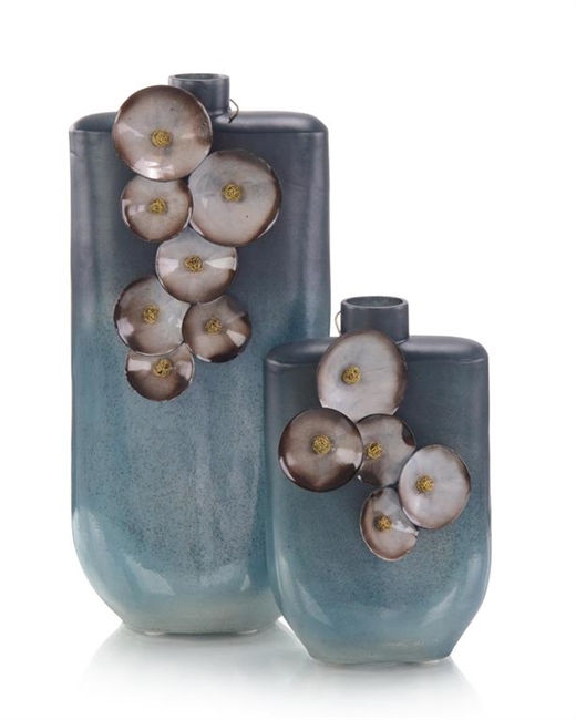 Legacy Teal Vases Large