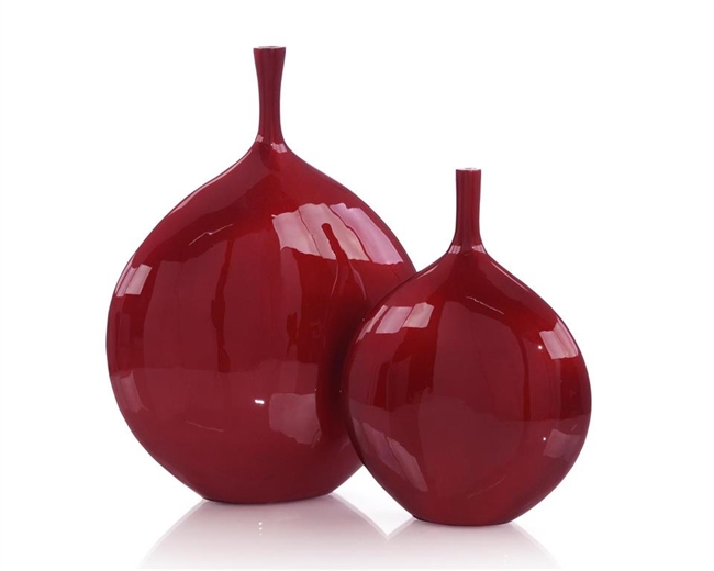 Cherry Red Metal Bottles