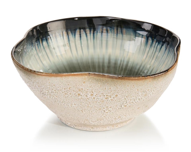 White and Smalt Blue Bowl