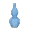 Sky Blue Octagonal Double Gourd Vase