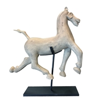 Carved Horse on Stand
