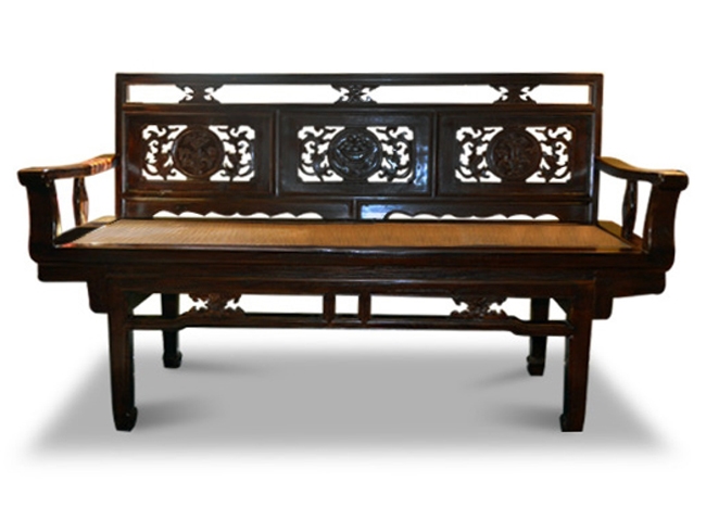 Thai Carved Loveseat