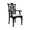 Chippendale Arm Chair Black