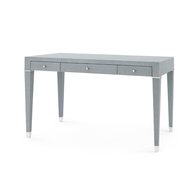 Claudette Desk with Gray and Nickel
