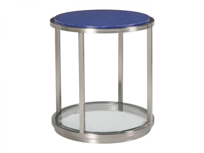 Ultramarine Round End Table