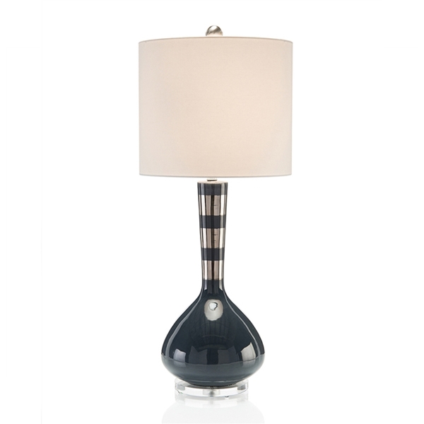 Indigo Silver Table Lamp