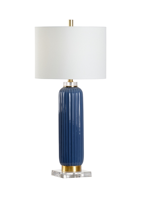 Samuel Ceramic Lamp - Blue