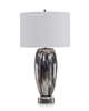 Sapphire and Silver Glaze Table Lamp