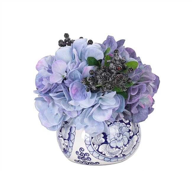 â€‹Hydrangea, Blue, Ceramic Vase