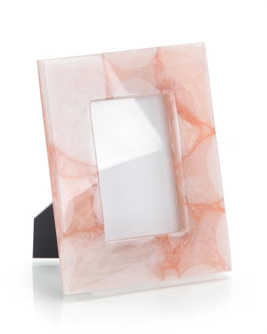 Pink Translucent Agate Photo Frame