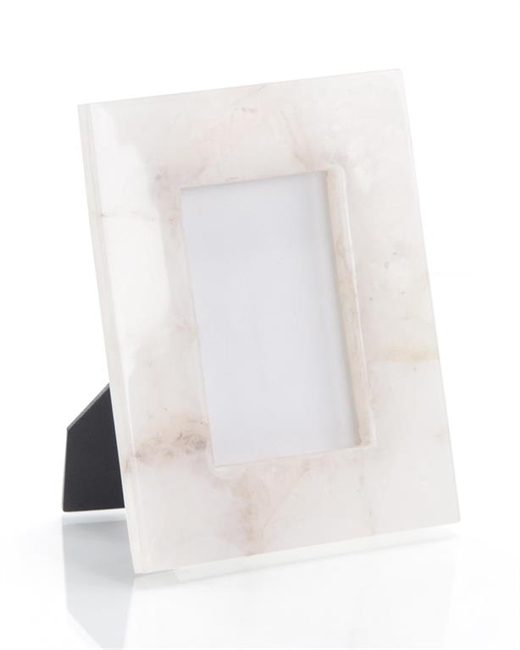 White Translucent Agate Photo Frame