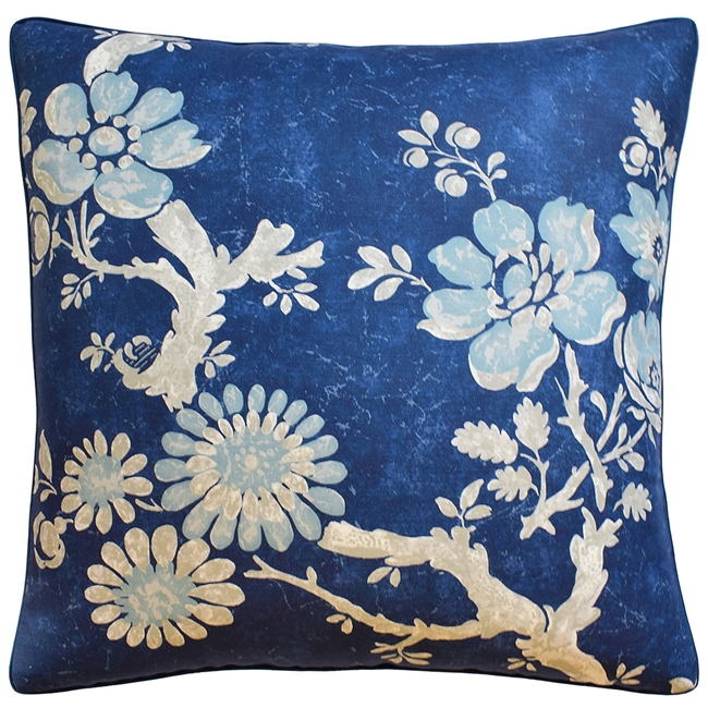 Claudette Navy Pillow