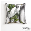 Snowy Egret Right Facing Pillow
