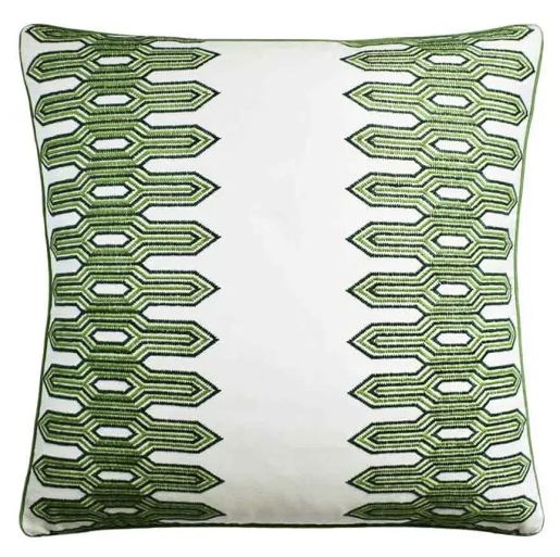 Nola Stripe Embroidery Pillow