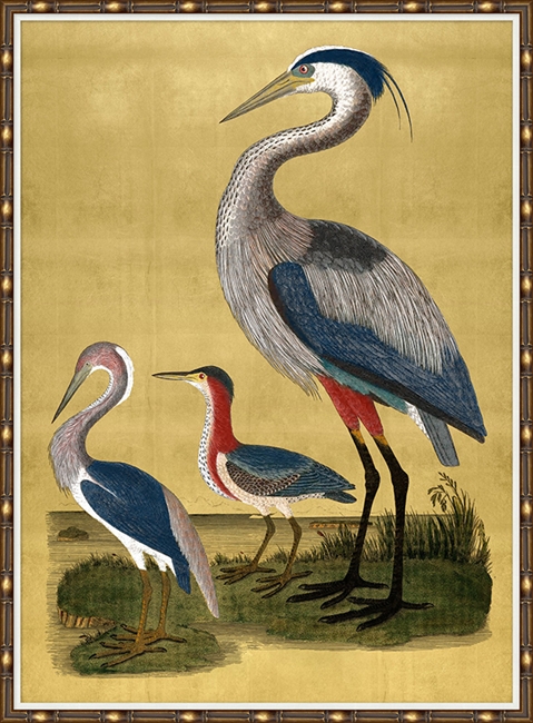 Majestic Cranes on Gold 2