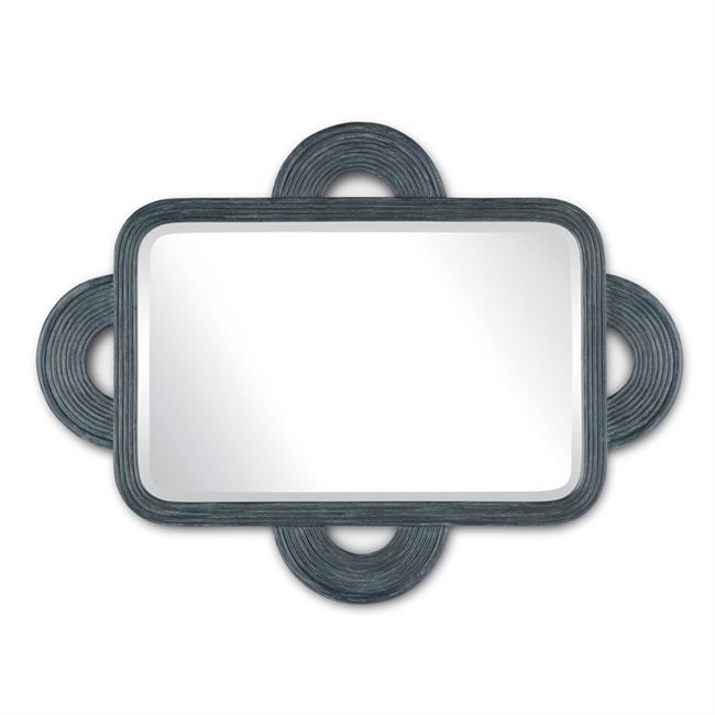 Santos Vintage Navy Rectangular Mirror