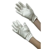 Girls Satin Formal Gloves Ivory