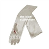 Satin Gloves - Long/Silver (0-16 years)