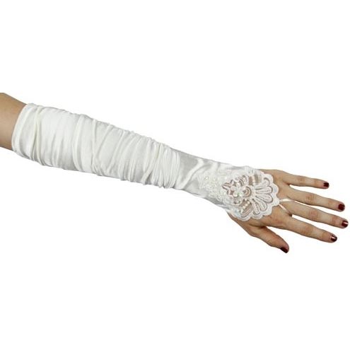 Adult Gloves - Ivory/Beaded