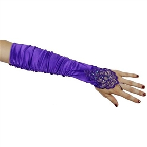 Adult Gloves - Lilac/Beaded