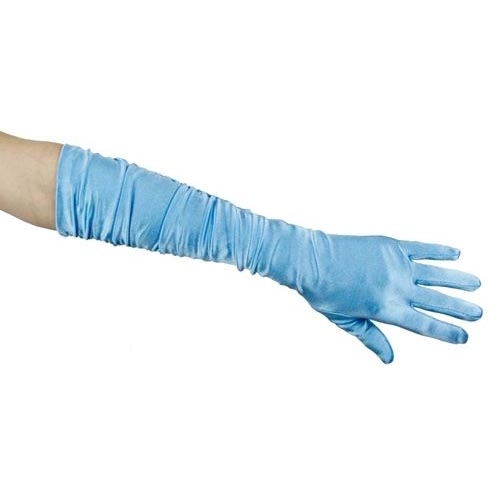 Adult Gloves - Light Blue/Gathered