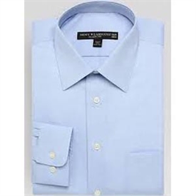 Boys Long Sleeve Dress Shirt: POWDER BLUE