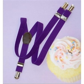 Boys Suspenders - Purple