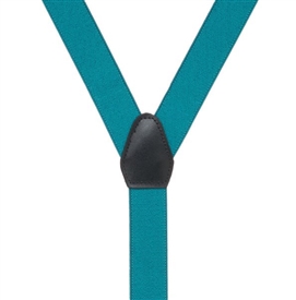 Boys Suspenders - Teal 0-8y