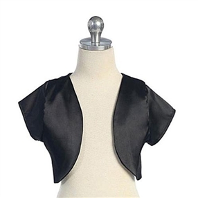 Tafetta Bolero Jacket - Black