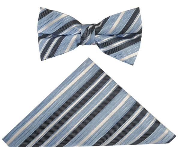 Boys Bowtie and Hanky Set - LIGHT BLUE