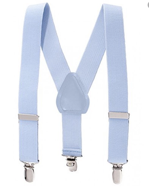 Boys Suspenders - POWDER BLUE